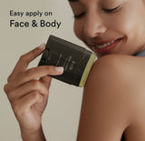 Applying Abib Quick Sunstick Protection Bar directly on skin without white cast for daily sun care.