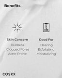 Applying COSRX good night cleanser on skin to gently massage and remove dead skin cells with the soft peeling gel.