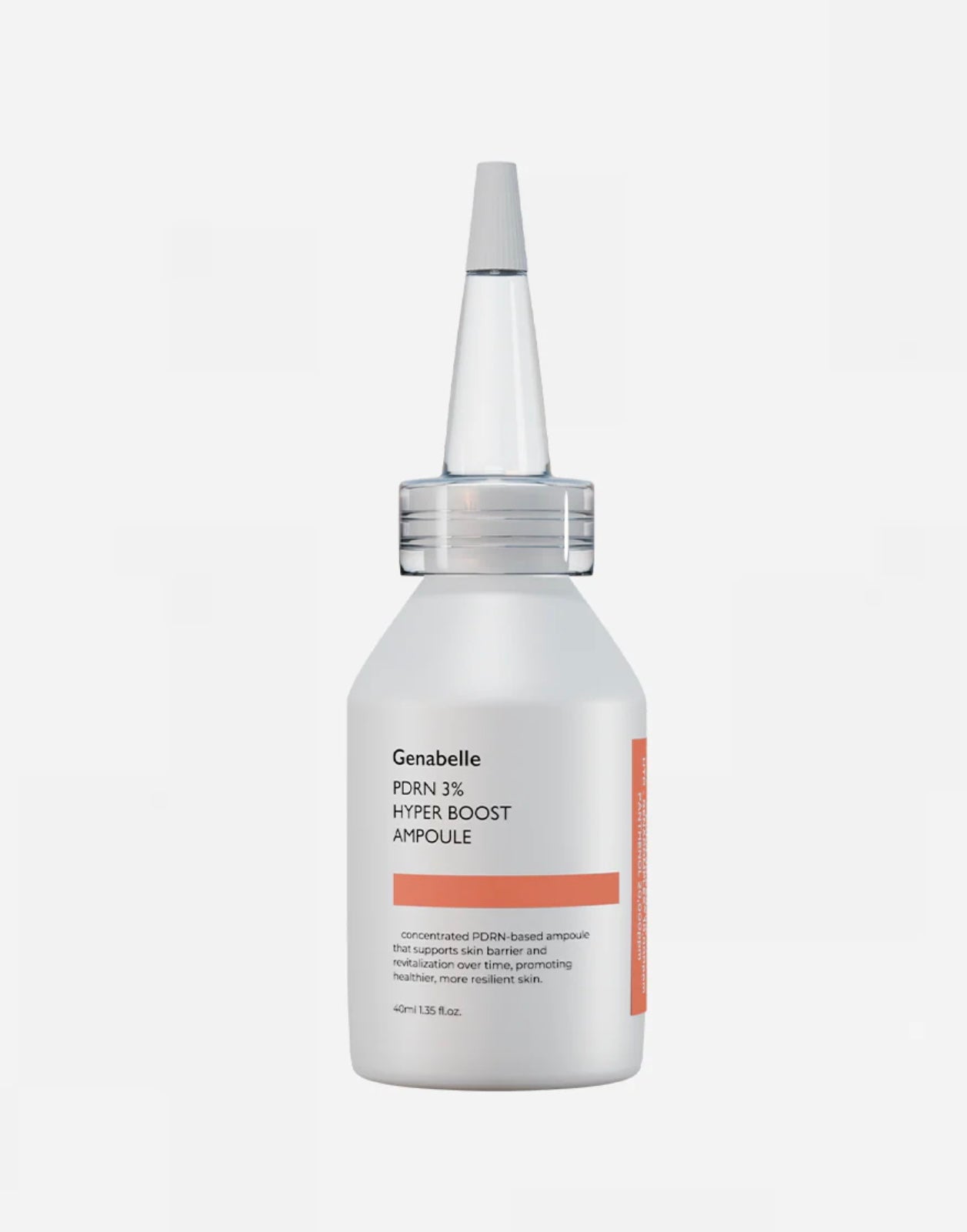 Applying Genabelle PDRN 3 Hyper Boost Ampoule to skin to improve rough texture and boost elasticity naturally.