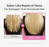applying medicube rosemary PDRN damage care hair mask to mid-lengths and ends for deep repair and hydration