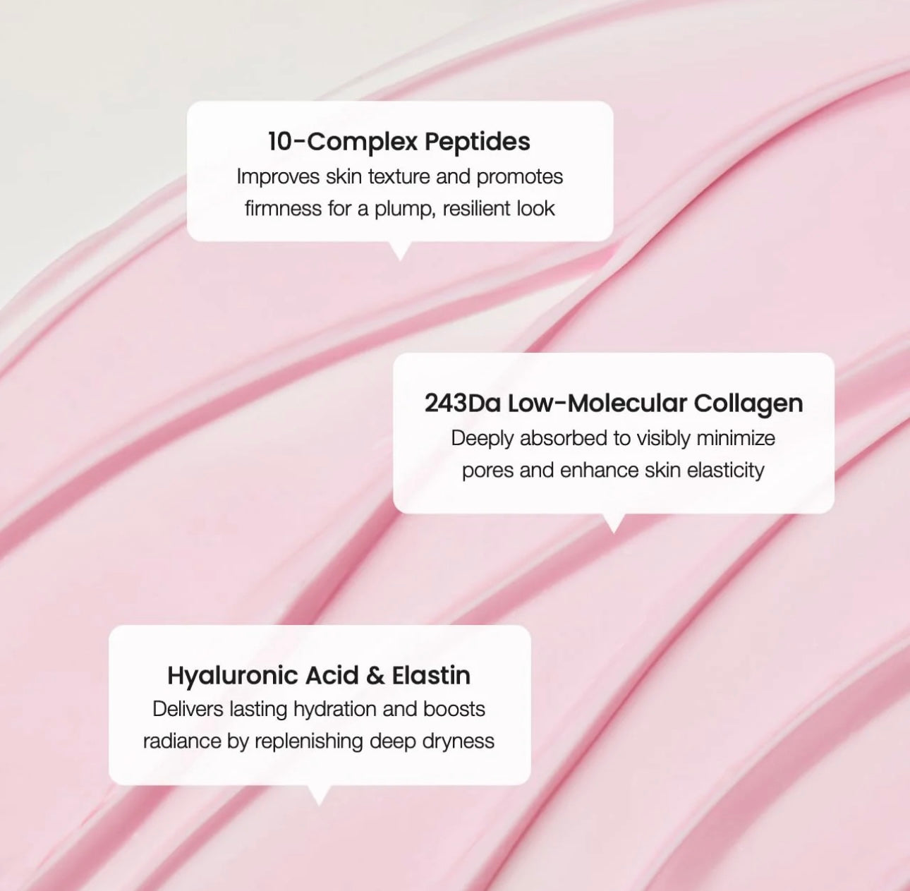 Applying Biodance pore perfecting collagen peptide cream on skin for hydration and pore care.