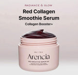 Box packaging of ARENCIA fresh red smoothie serum featuring niacinamide and 30% red collagen
