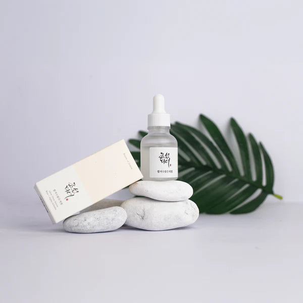 Beauty of Joseon Glow Deep Serum lifestyle shot — radiant, even skin tone