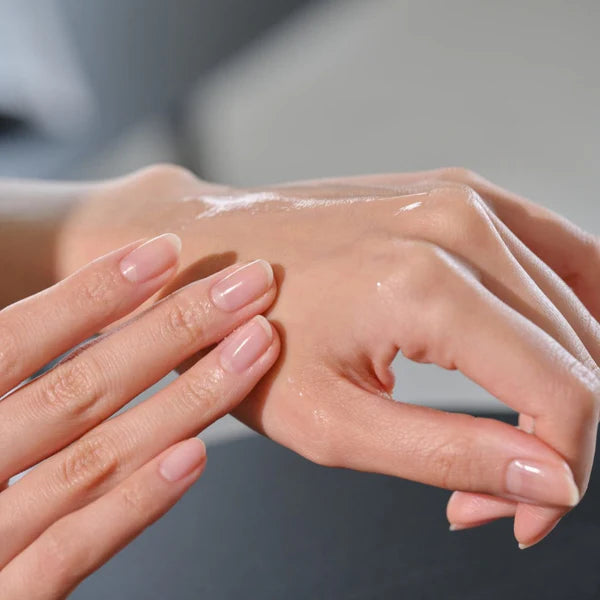 Glow Deep Serum applied on skin showing smooth, fast-absorbing texture
