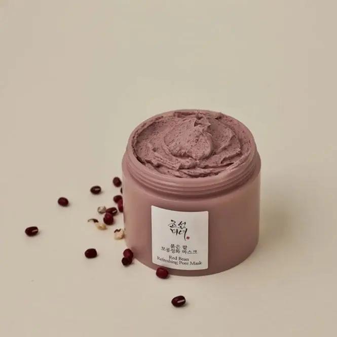 Key ingredients of Beauty of Joseon Red Bean Refreshing Pore Mask – Haenam red bean extract and kaolin clay for sebum absorption and pore refinement