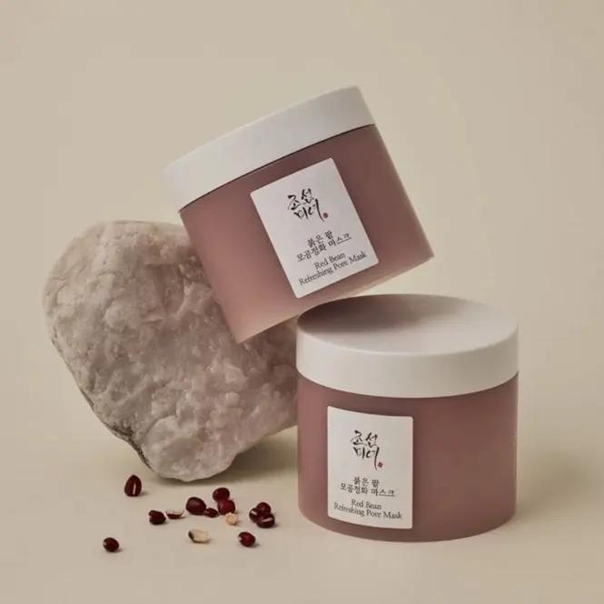 Set of 2 Beauty of Joseon Red Bean Refreshing Pore Mask 140ml bundle pack – Korean skincare pore mask duo for deep cleansing and exfoliation