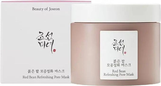 Beauty of Joseon Red Bean Refreshing Pore Mask 140ml front packaging – Korean clay mask with red bean extract for pore cleansing and sebum control