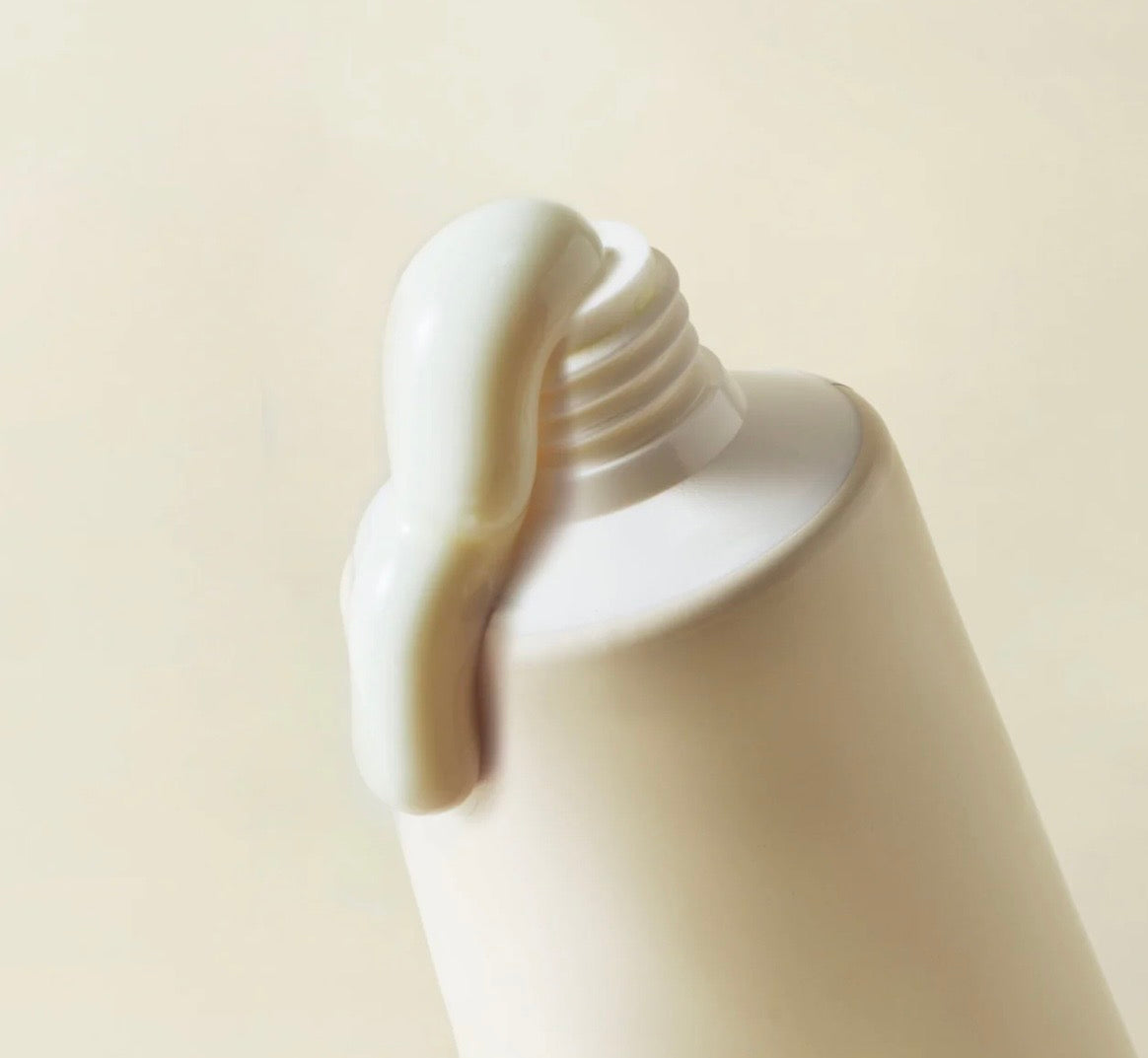 Close up of creamy lightweight texture of Beauty of Joseon Relief Sun for day care routine.