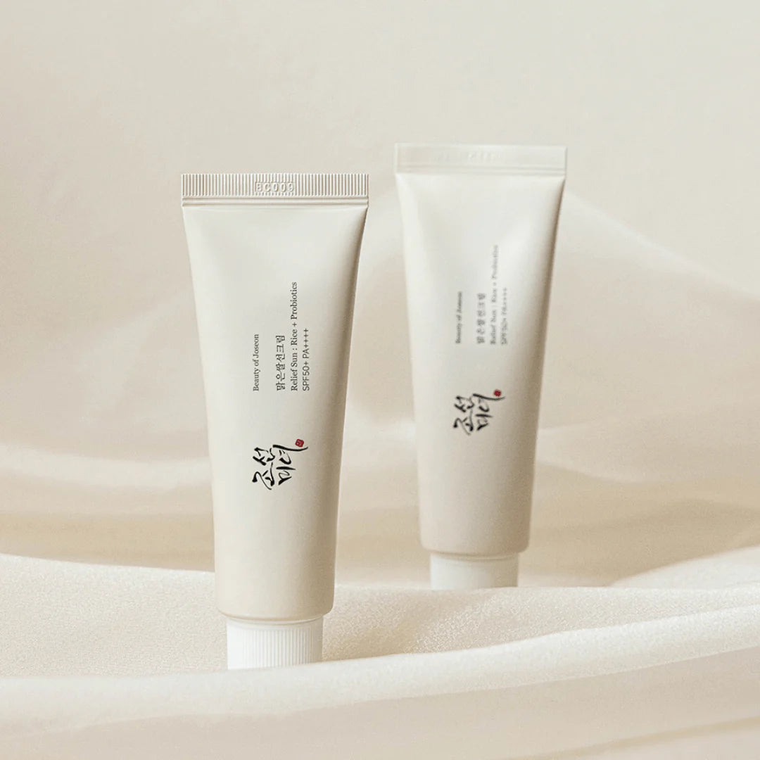 Beauty of Joseon Relief Sun Rice Probiotics Set 2-Pack – Korean sunscreen SPF50 with 30% rice extract for daily sun protection