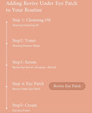 Someone relaxing while using the Beauty of Joseon Revive Under Eye Patch ginseng retinal.