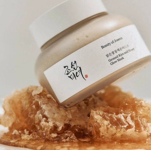 Elegant packaging of Beauty of Joseon products – Rice and Honey Glow Mask for skincare lovers