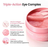 Close up texture of biodance collagen peptide patches gel material