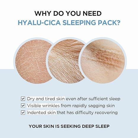 Texture of Centella Hyalu-Cica sleeping pack — lightweight gel finish