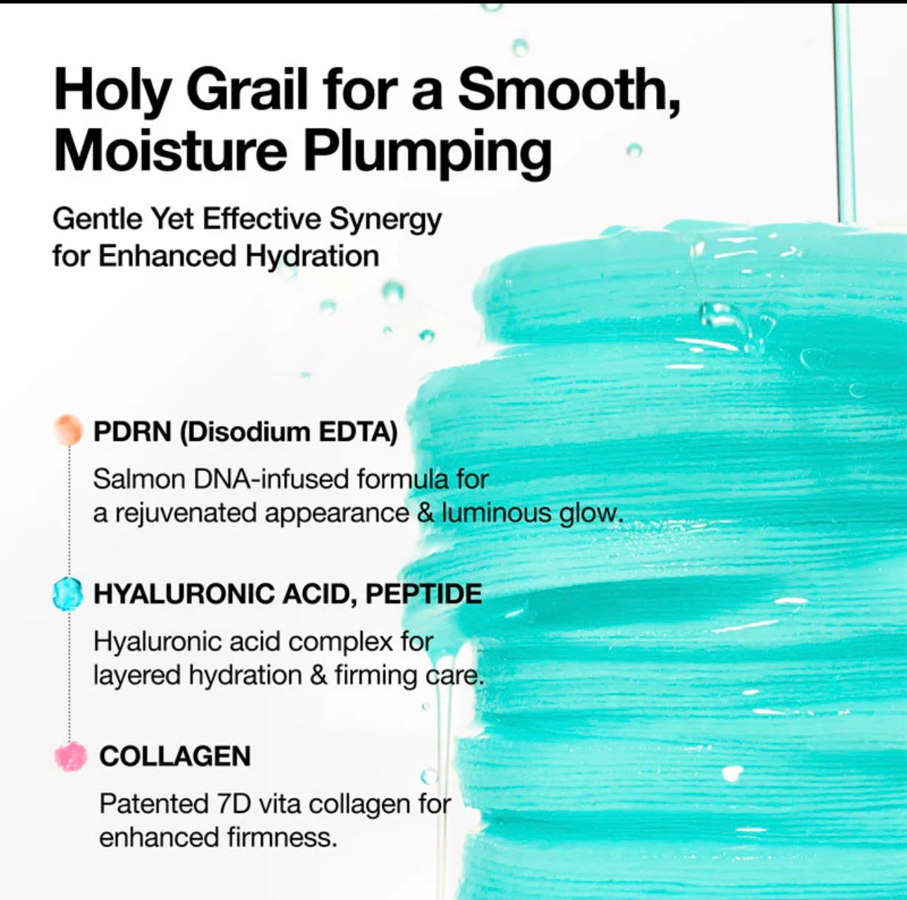 The soft, plain side of the Anua PDRN hyaluronic pad for gentle wiping.