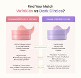 Collagen eye patches with cosmetic spatula for hygienic removal