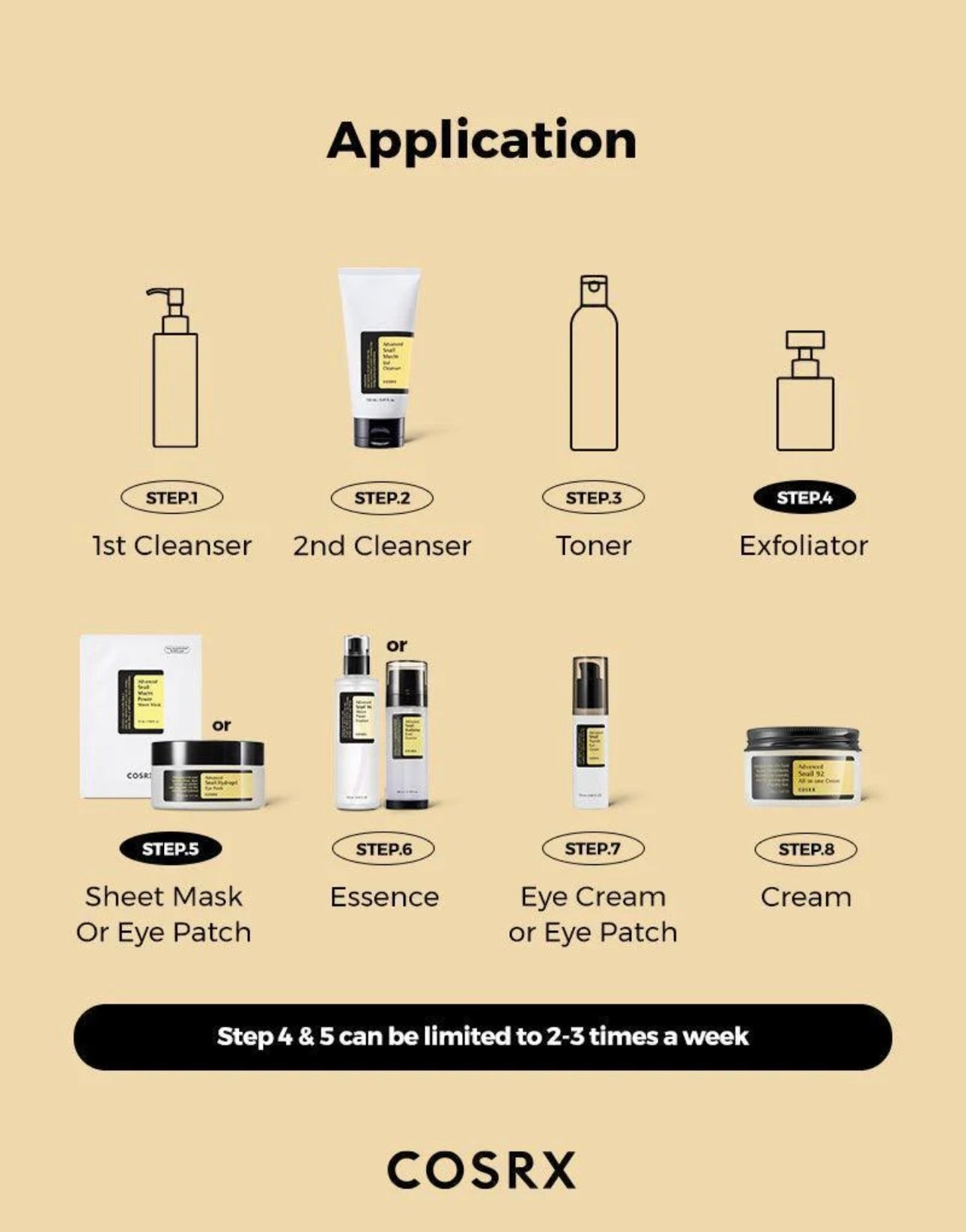 The lightweight, silky texture of the mixed Advanced Snail Radiance Dual Essence, ready to absorb quickly into the skin.