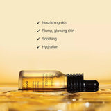 Texture of the COSRX Full Fit Propolis Ampule on skin - A lightweight, non-sticky formula that plumps and softens skin texture.