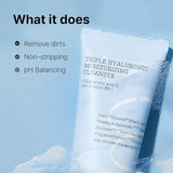 Luxurious rich foam bubbles from the COSRX Hydrium cleanser in cupped hands showing the foamy texture.