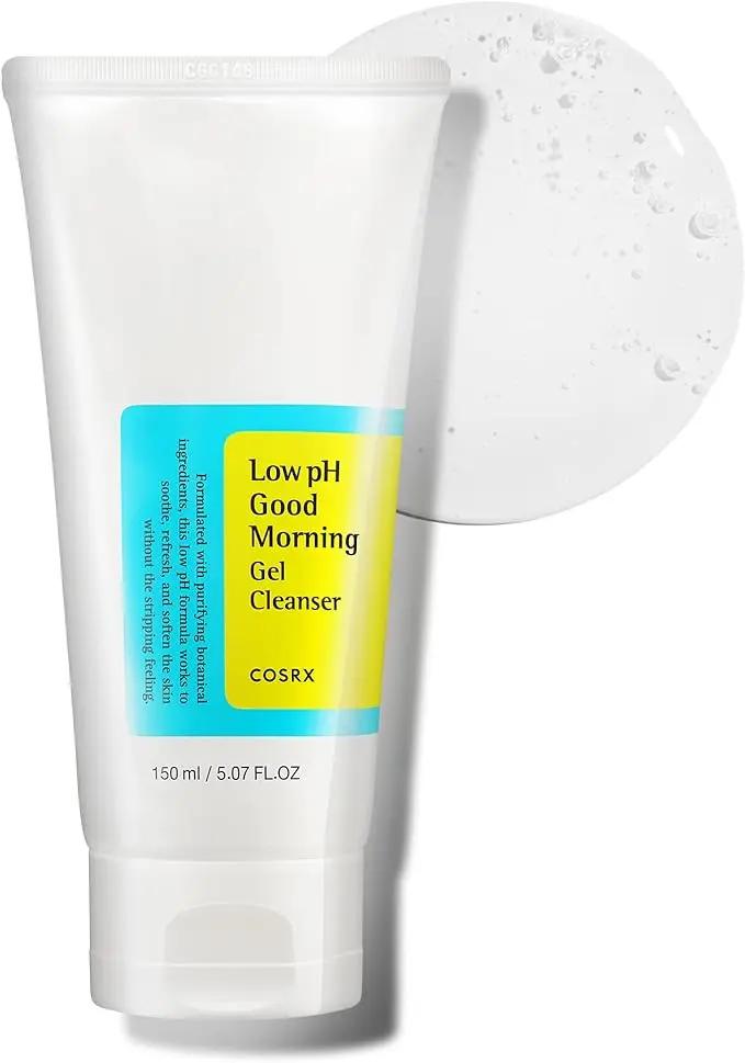 COSRX Low pH Good Morning Gel Cleanser 150ml – Gentle BHA & Tea Tree Oil Face Wash for Sensitive Skin