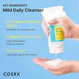 Pump dispenser and gel texture of COSRX low pH good morning gel cleanser lightweight foam