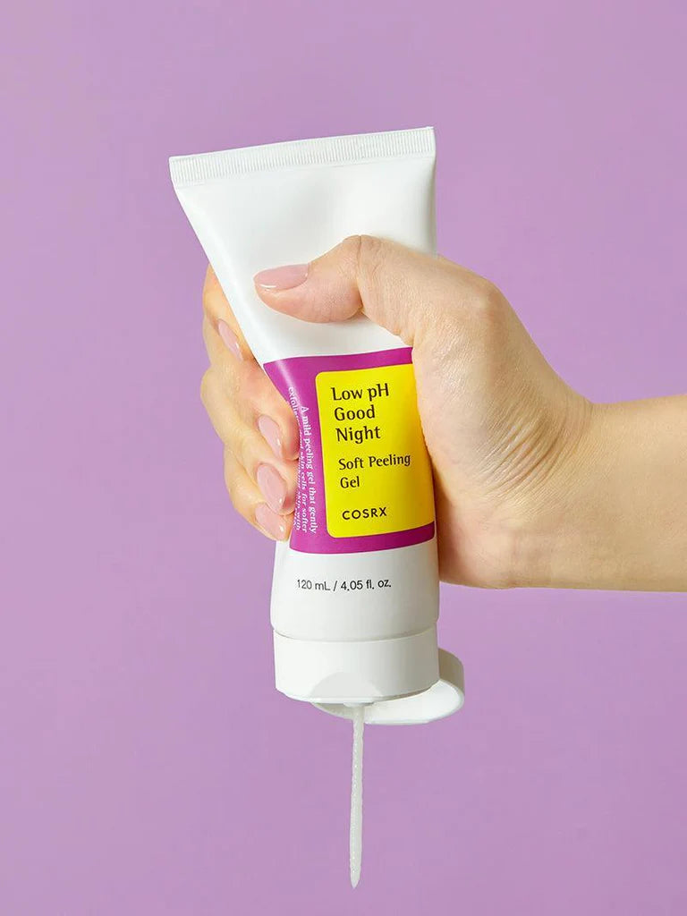 COSRX soft peeling gel ingredients - contains bamboo stem powder and cellulose for gentle exfoliation