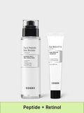 COSRX wrinkle care boost bundle pack with 6 Peptide Skin Booster Serum and Retinol 0.1 Cream