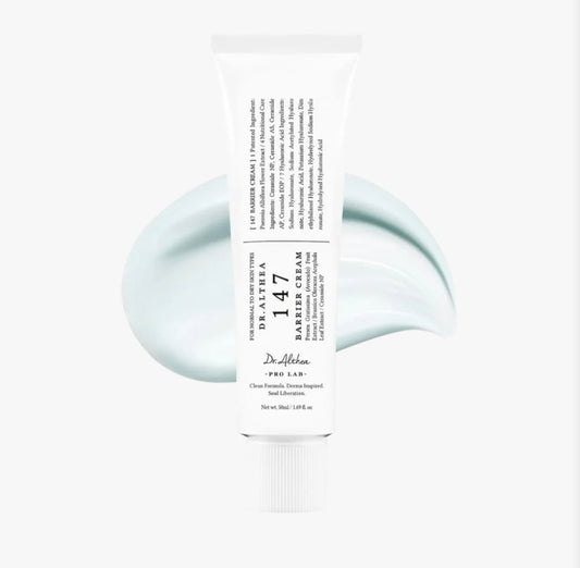 Front view of Dr. Althea 147 Barrier Cream 50ml with clean, minimal packaging
