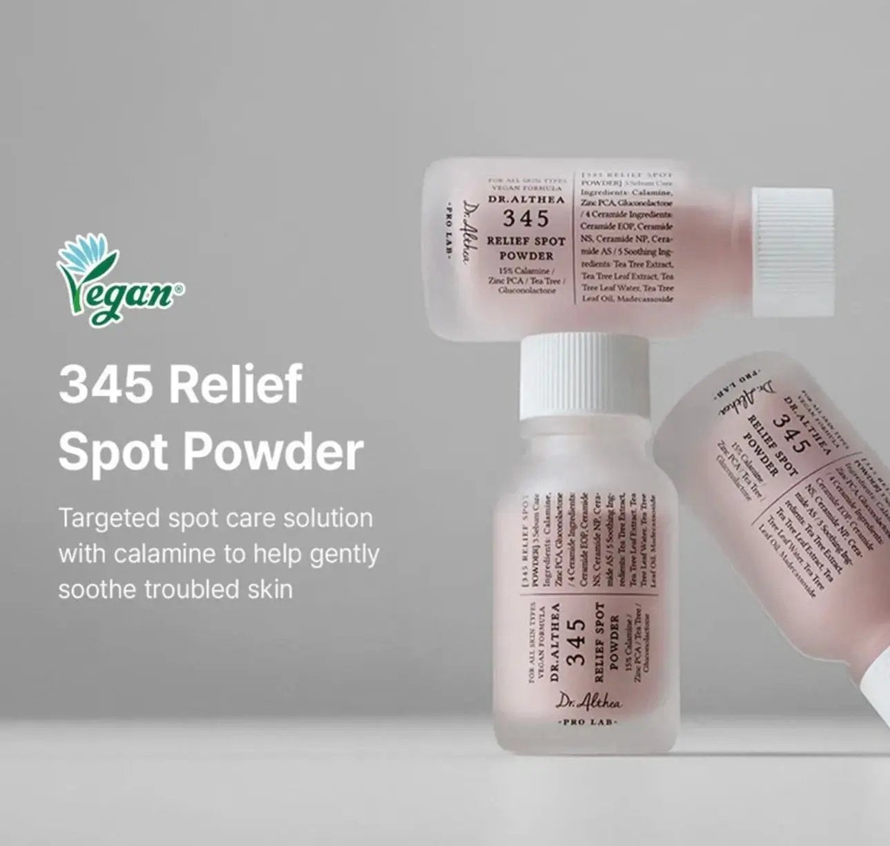 Dr. Althea 345 Relief Spot Powder packaging – targeted spot powder for acne and excess oil control
