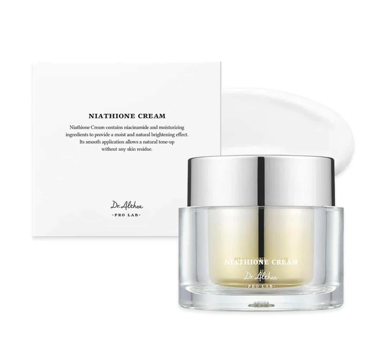 Dr. Althea Niathione Cream 30ml box - brightening anti-aging face cream.