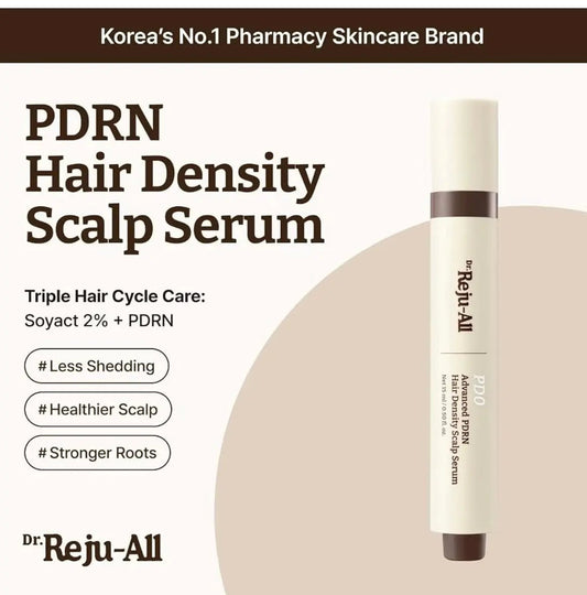 Dr. Reju-All Advanced PDRN Scalp Serum with cooling metal roll-on applicator