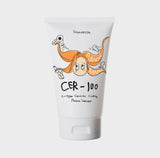 Elizavecca CER-100 Collagen Coating Hair Protein Treatment jar — front view, 100 mL; collagen and ceramide protein treatment for damaged hair.