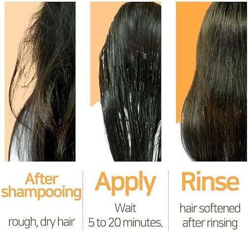 Model with silky, shiny hair after Elizavecca CER-100 protein treatment — real results from the Elizavecca hair mask.