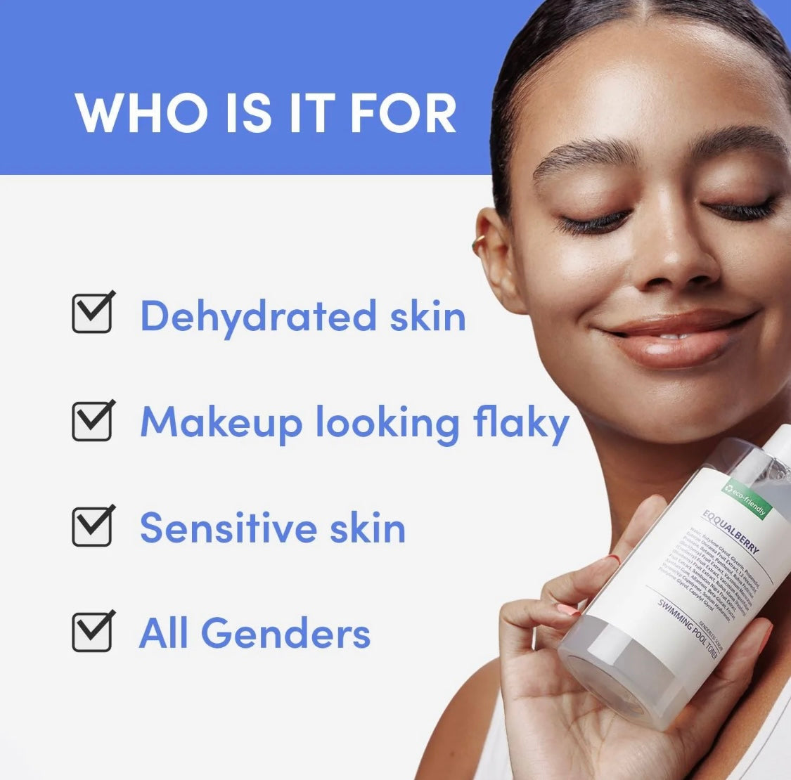 EqqualBerry toner being added to pool water