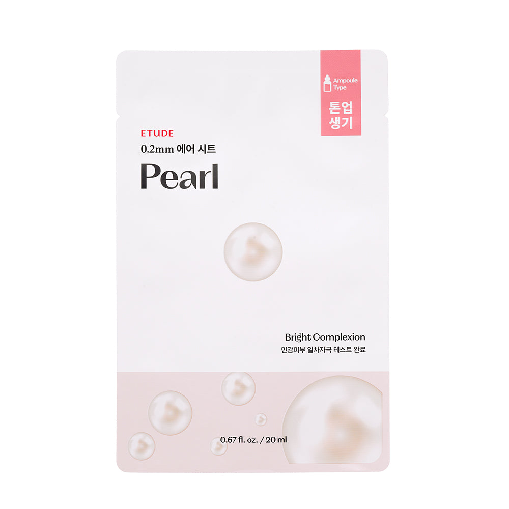 Back of pack — Etude 0.2 Therapy Air Mask ingredients and directions (single-sheet mask details).