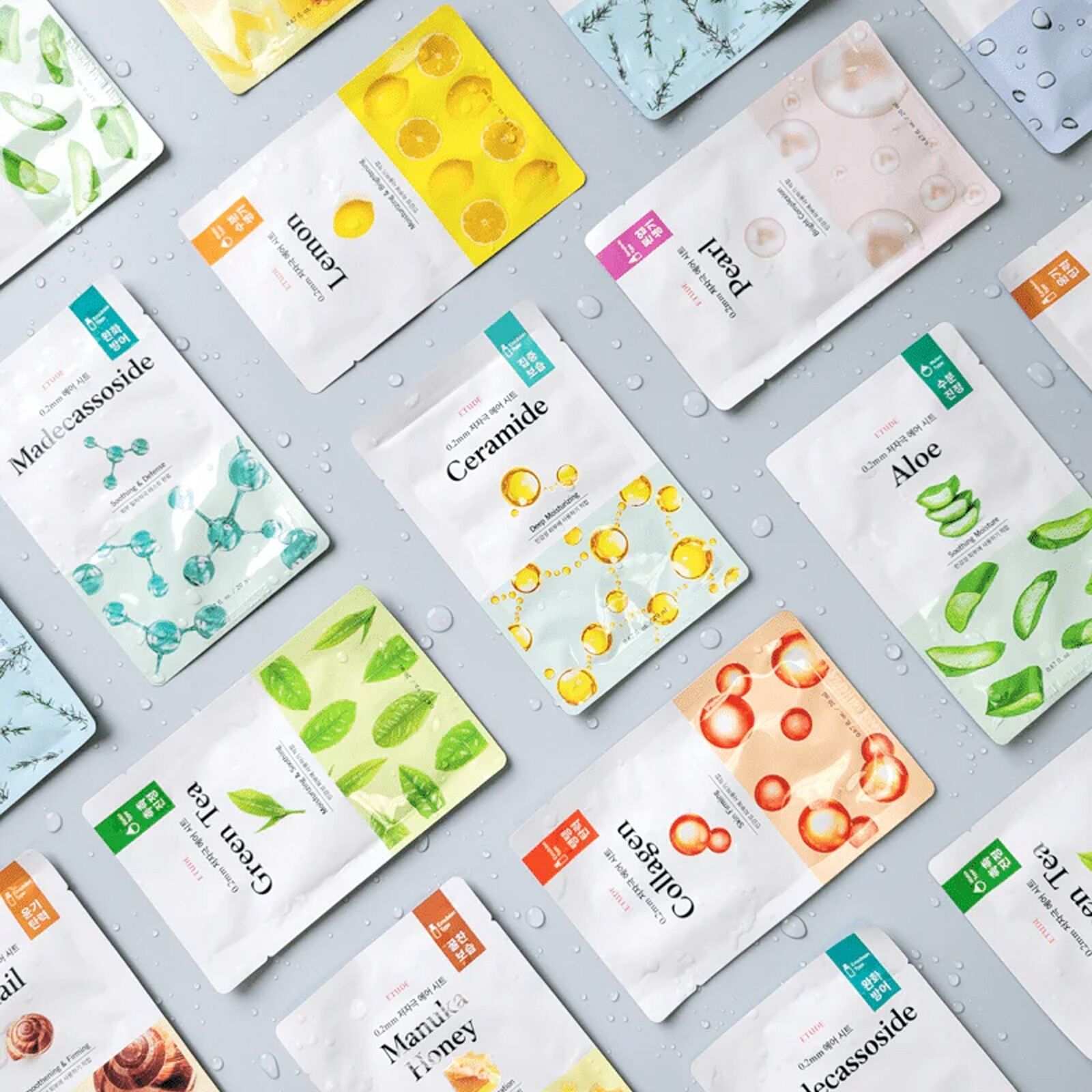 Etude House 0.2 Therapy Air Mask bundle set with 10 sheet masks for customized skincare routine