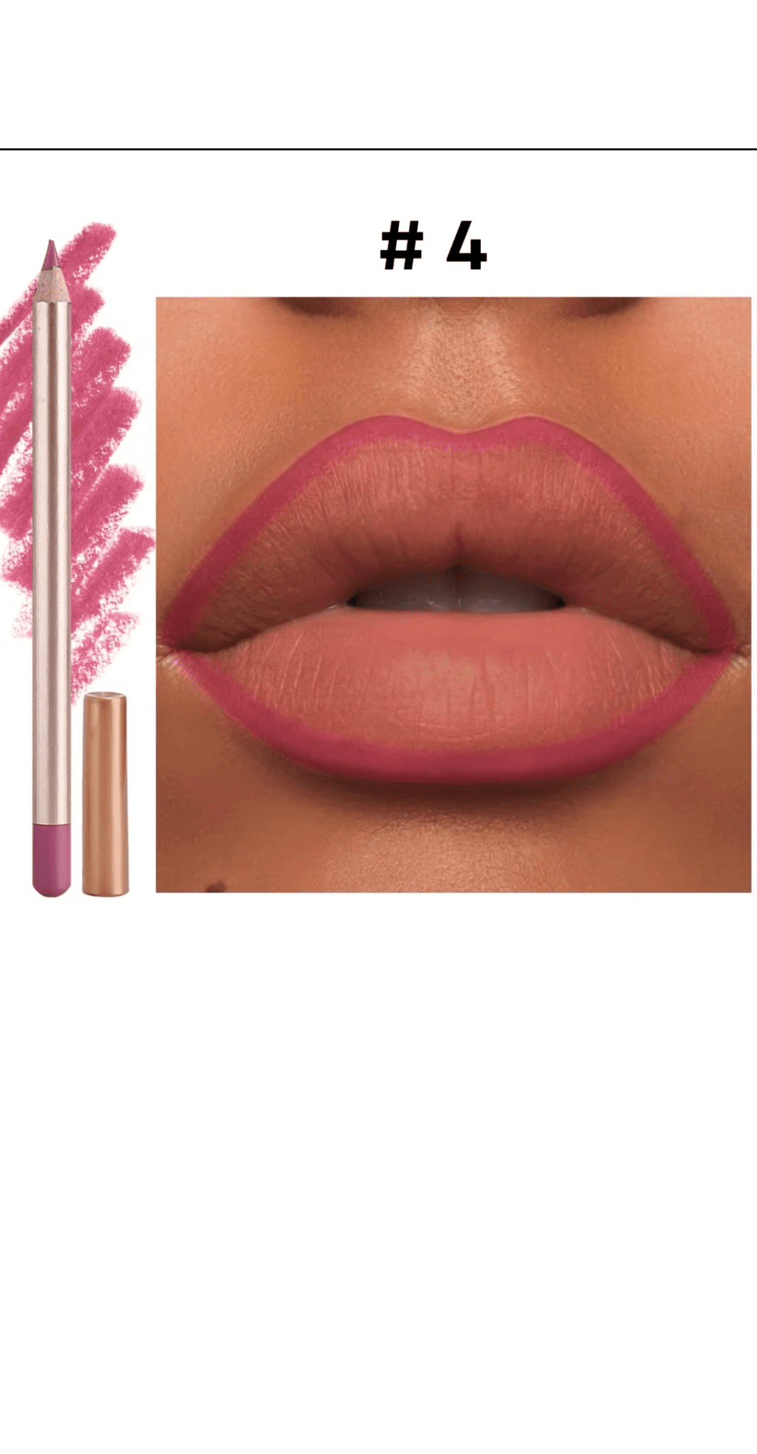 FencyGrace Line Loud, Lápiz labial mate retráctil vegano Infundido con Vitamina E