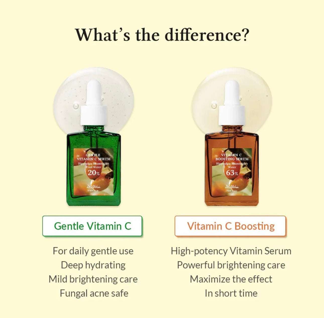 Lightweight, non-greasy texture of the Dr. Althea vitamin C serum.