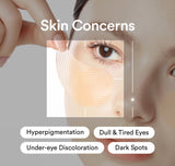 A single Glutathione Kojic Eye Patch Vita Jelly removed from pack – translucent hydrogel texture