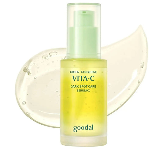 Goodal Green Tangerine Vita C Dark Spot Care Serum 40ml bottle with airless pump for daily brightening care