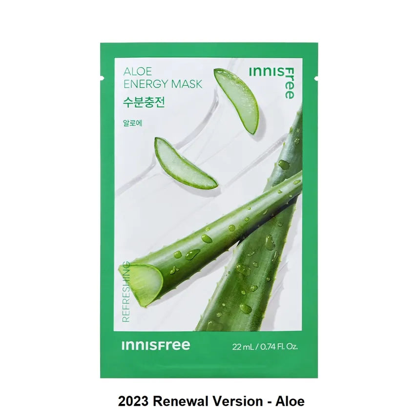 Innisfree Green Tea Energy Mask – hydrates and refreshes dull, fatigued skin