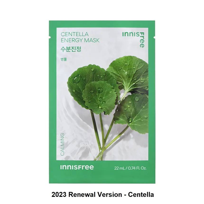 Innisfree Heartleaf Energy Mask – soothes dryness-induced skin irritation