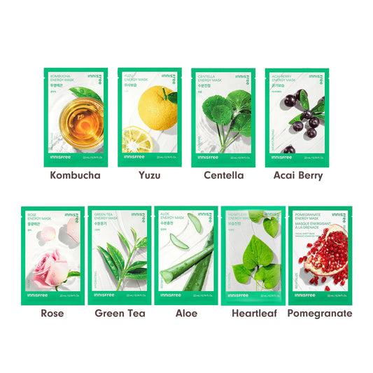Innisfree Energy Mask (Bundle Pack Promotion x 10pcs/Pack) - *Bundle Deals*