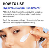 ISNTREE SPF 50 cream in a daily skincare routine with other products.