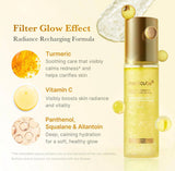 Jelly texture of Medicube Kojic Acid Turmeric Vita Mist Serum on skin