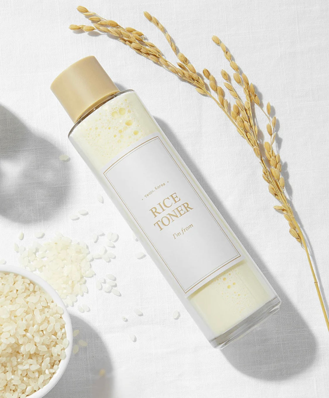 Korean rice toner I’m From for glowing, hydrated skin