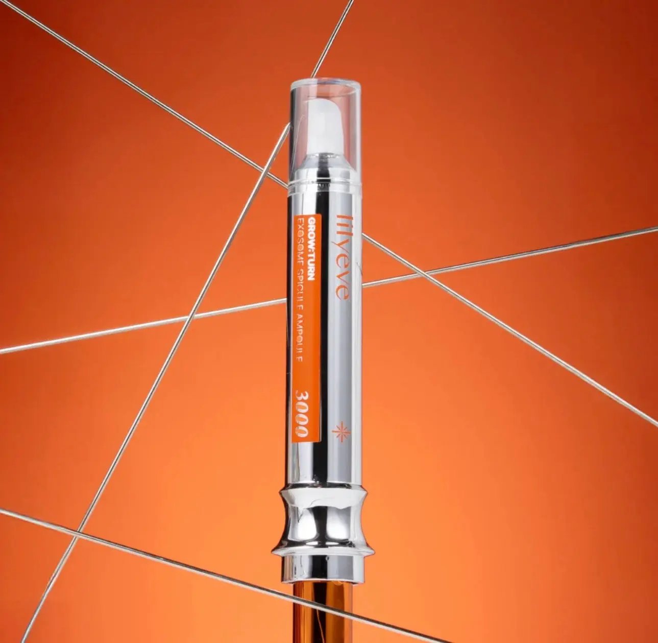 Lilyeve Grow Turn Exosome Spicule Ampoule 3000 – front view of scalp ampoule for hair thinning and scalp care