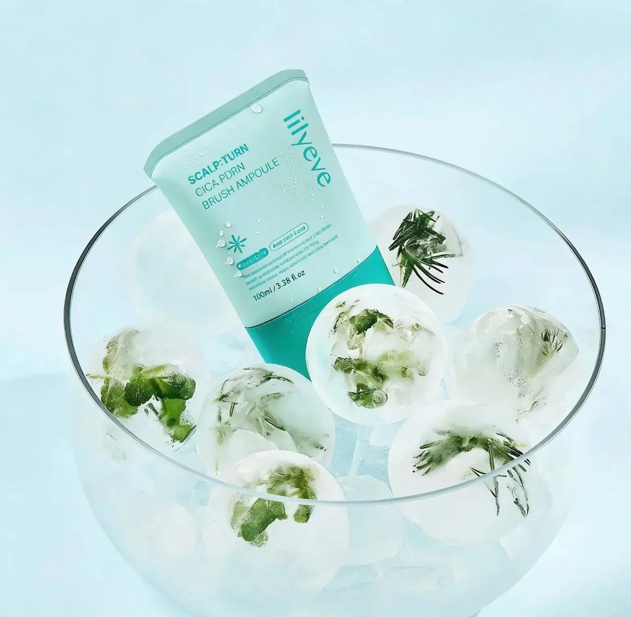 Lilyeve scalp ampoule with built-in brush applicator – easy mess-free application