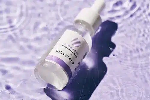 30ml LILYFIELD Luminous Glow Serum packaging and label.
