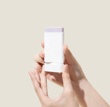 Mary&May vegan peptide bakuchiol sun stick SPF50+ PA++++ 18g size fitting in a small bag.