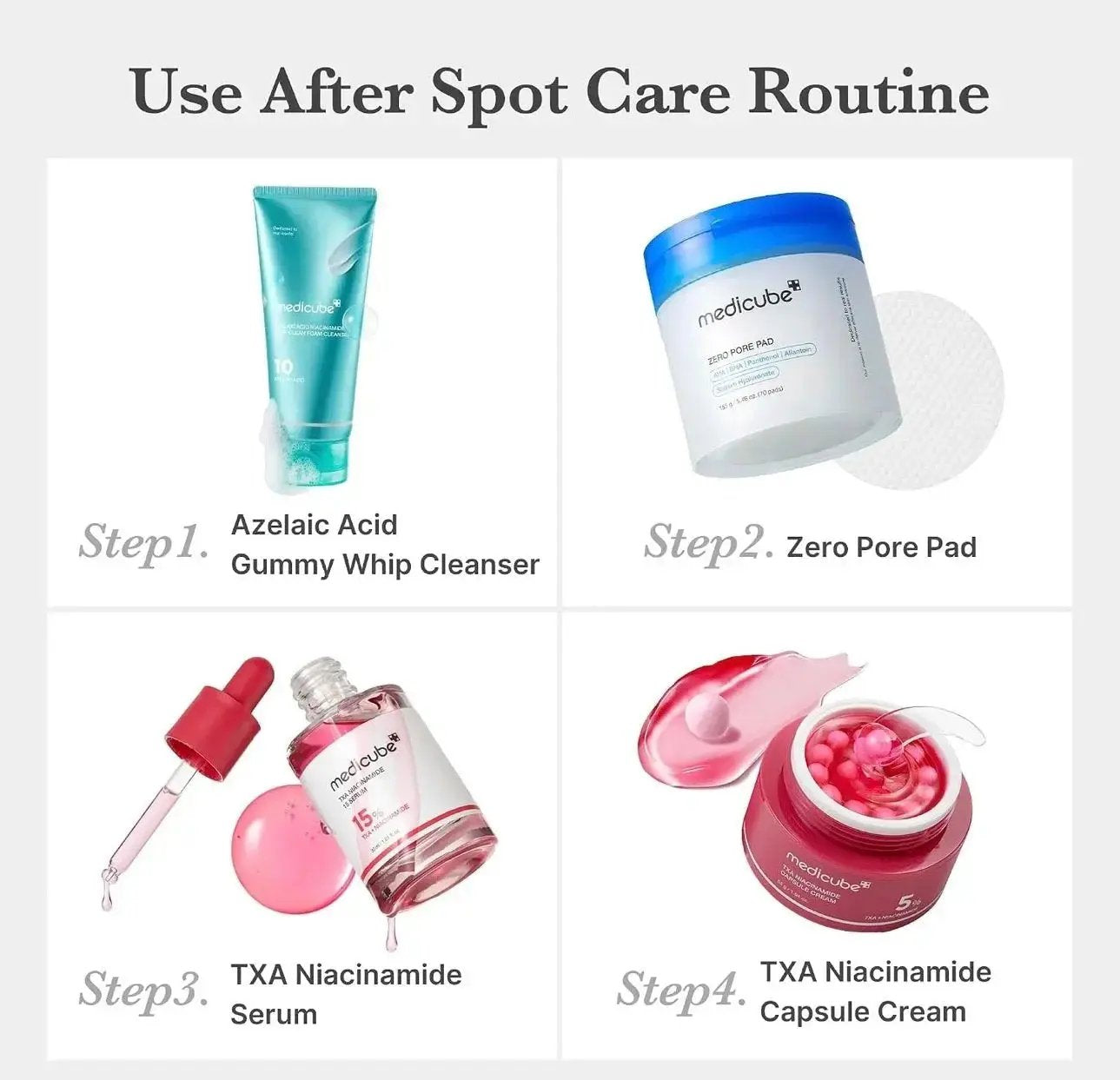 Medicube azelaic acid niacinamide deep clean cleanser visible results on oily acne-prone skin